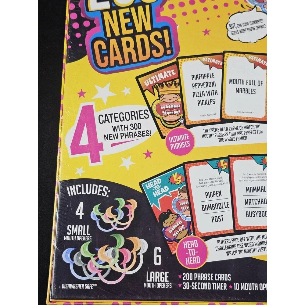 Watch Ya Mouth Ultimate Edition 2.0 Game with 200 New Cards New Sealed